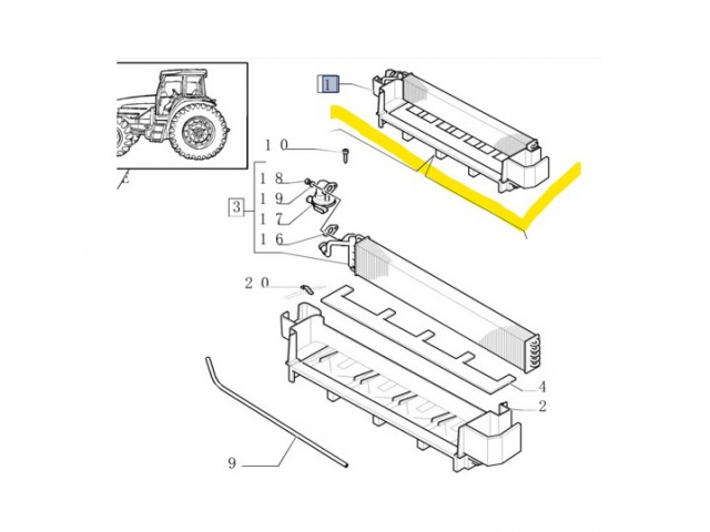 CNH 5192874 HEATER