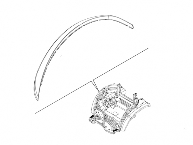 CNH 84290224 FENDER EXTENSION