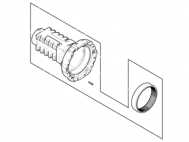 JOHN DEERE PY0653 REAR AXLE HOUSING Z-35